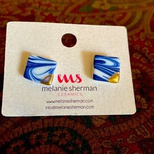 Ceramic Stud earrings by Melanie Sherman